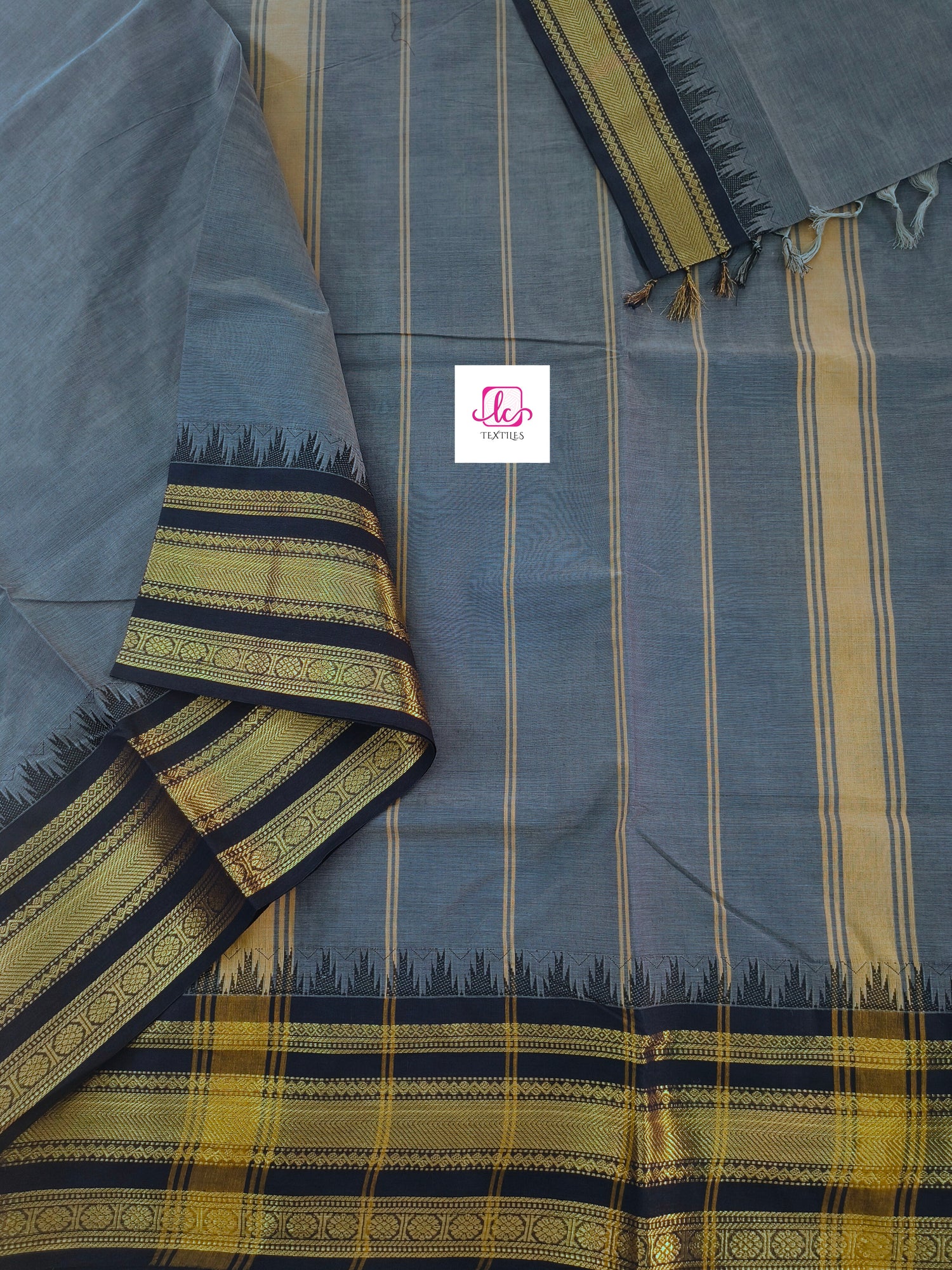 Kanchi Cotton Festival Fusion Deep grey