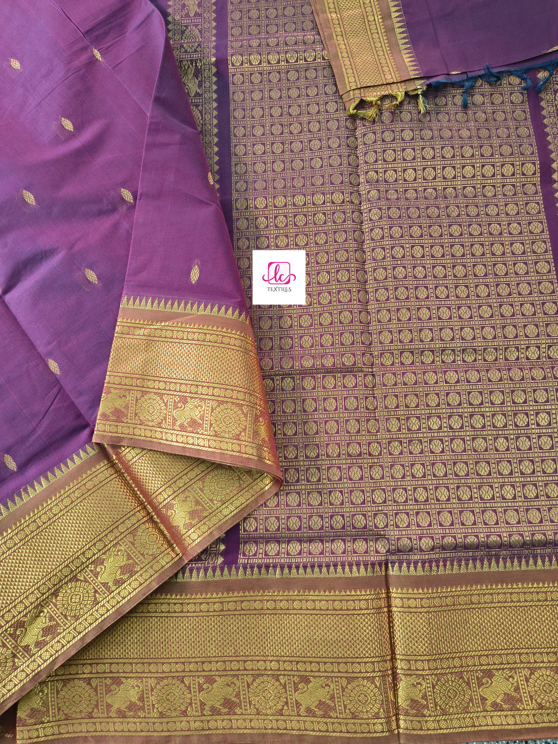 Kanchi Cotton Festival Fusion Deep mejantha pink