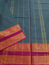 Kanchi Cotton Festival Fusion Green mixed Dual tone