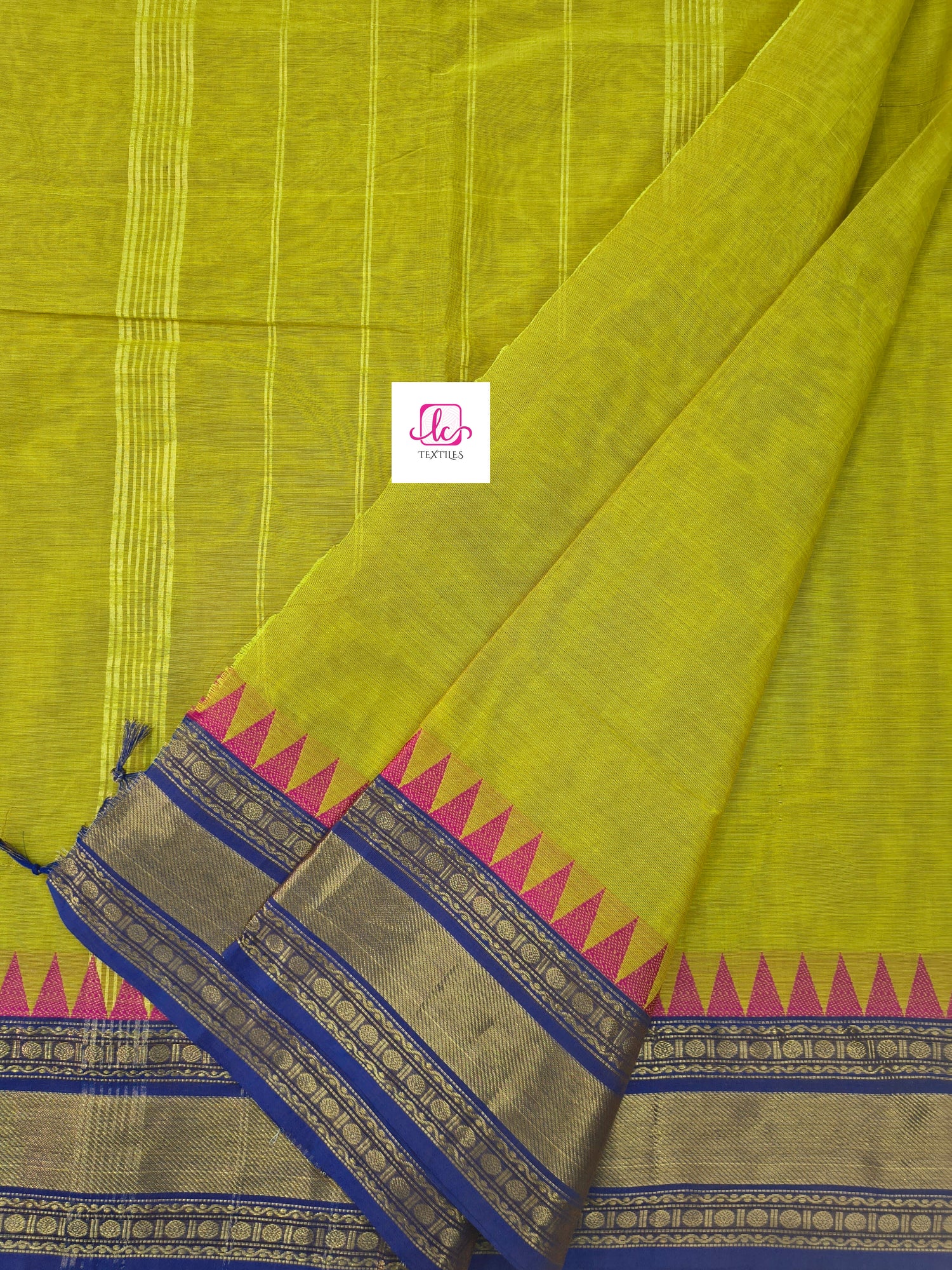 Kanchi Cotton Festival Fusion Lemon yellow