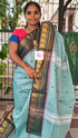 Kanchi Cotton Festival Fusion Pastal blue