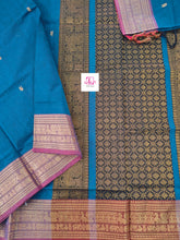 Kanchi Cotton Festival Fusion Peacock blue