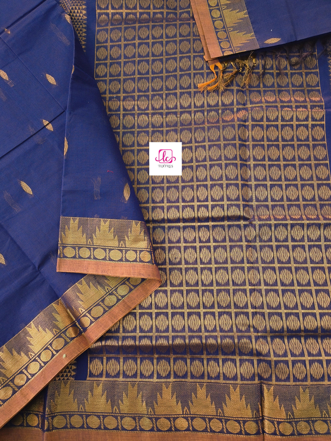 Kanchi Cotton Festival Fusion Pepsi blue