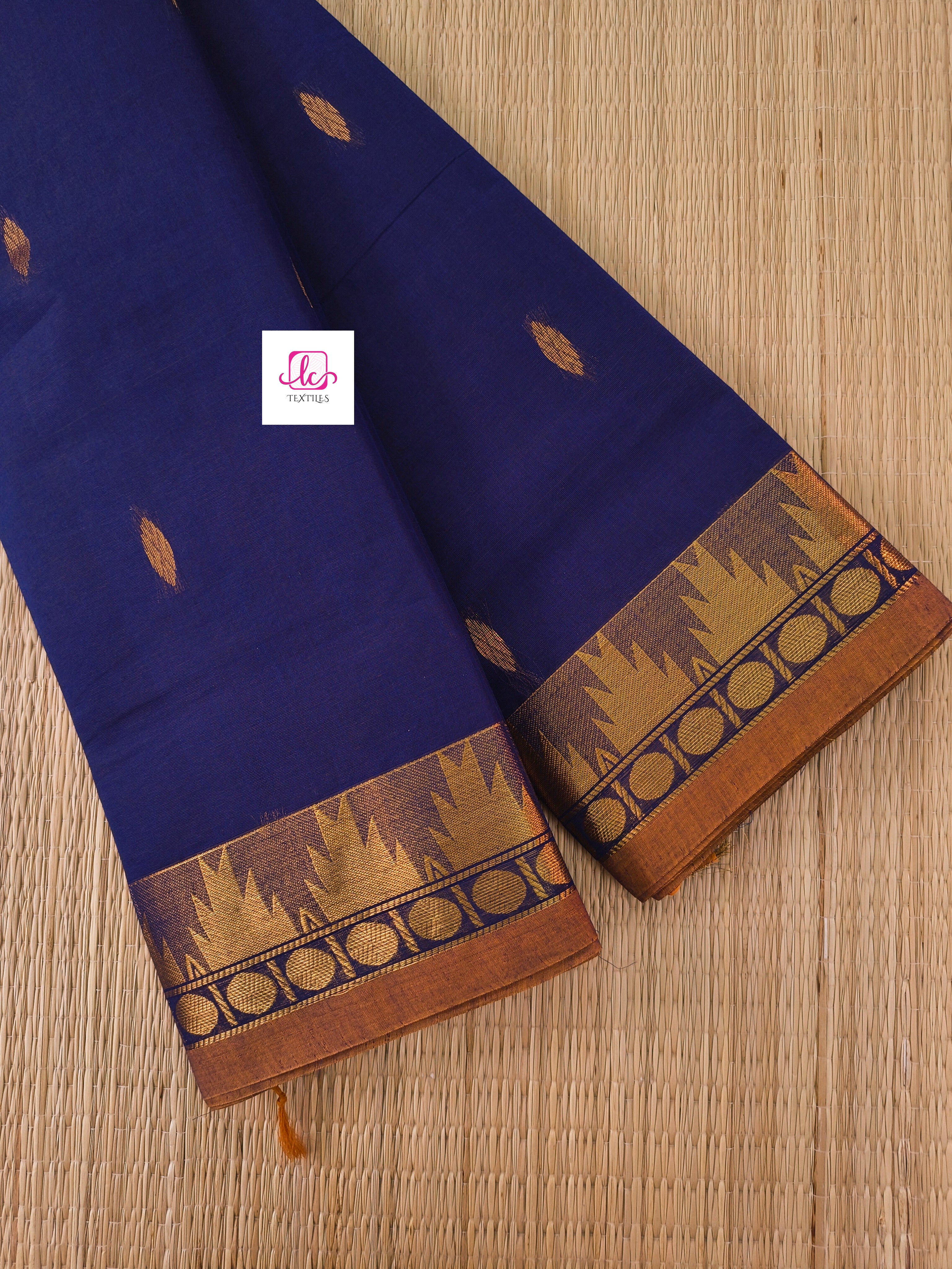 Kanchi Cotton Festival Fusion Pepsi blue