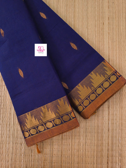 Kanchi Cotton Festival Fusion Pepsi blue