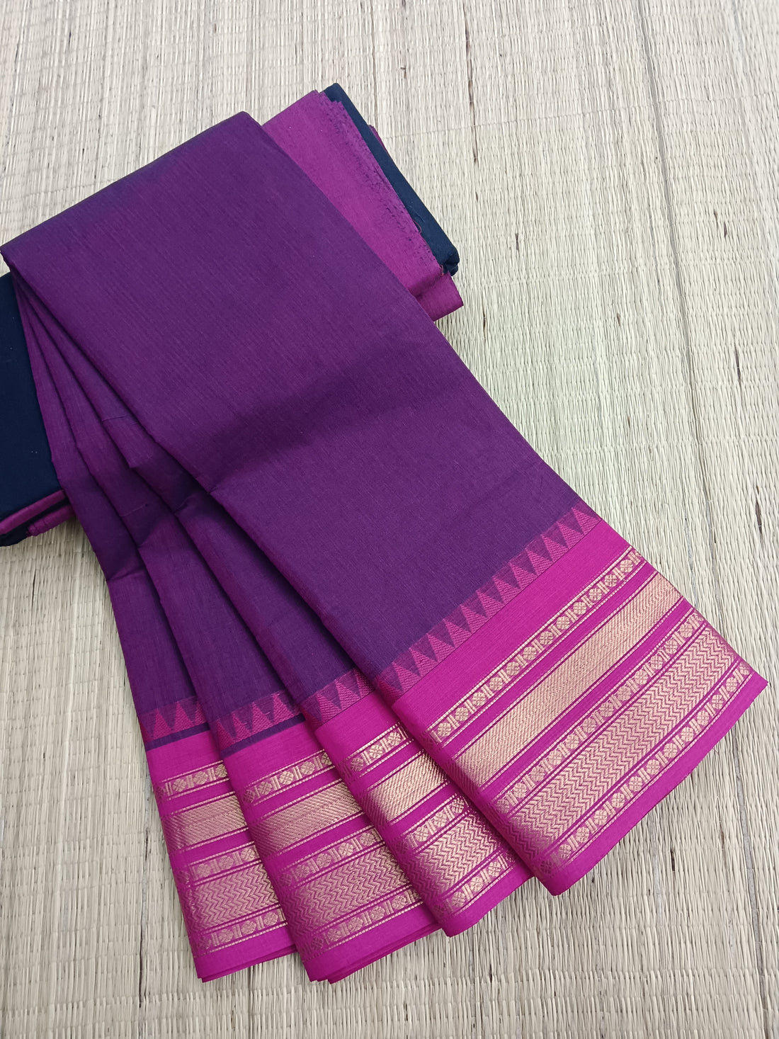 Kanchi Cotton Festival Fusion Purple