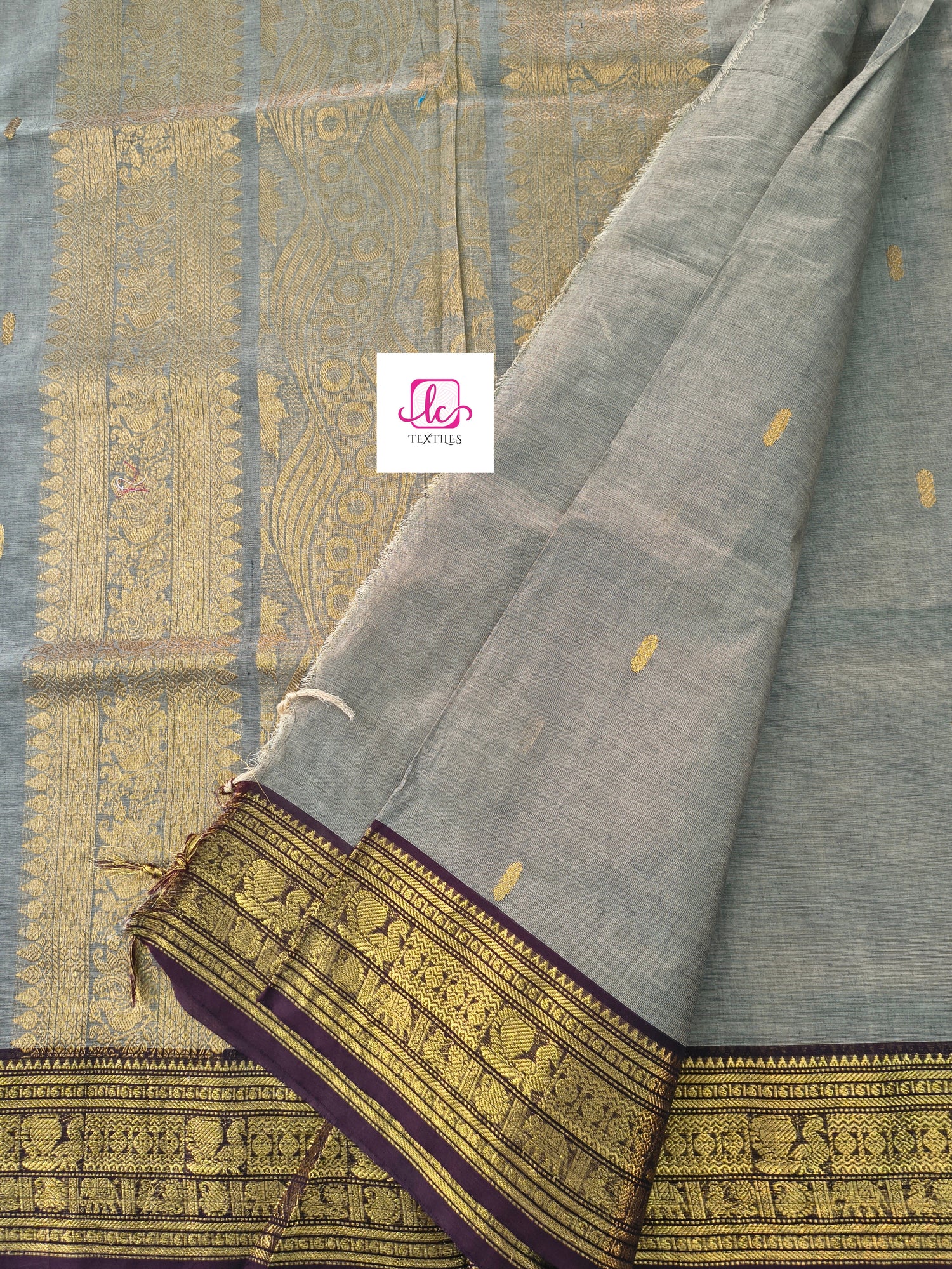 Kanchi Cotton Festival Fusion Silver grey