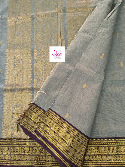 Kanchi Cotton Festival Fusion Silver grey