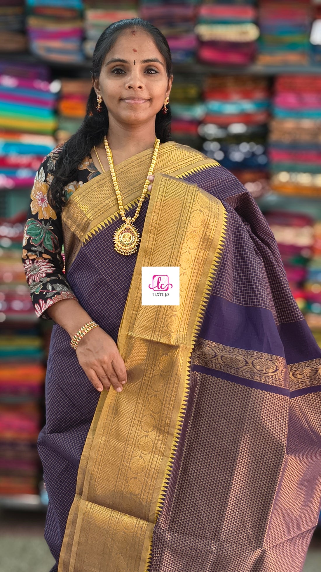 Kanchi Cotton Festival Fusion Violet