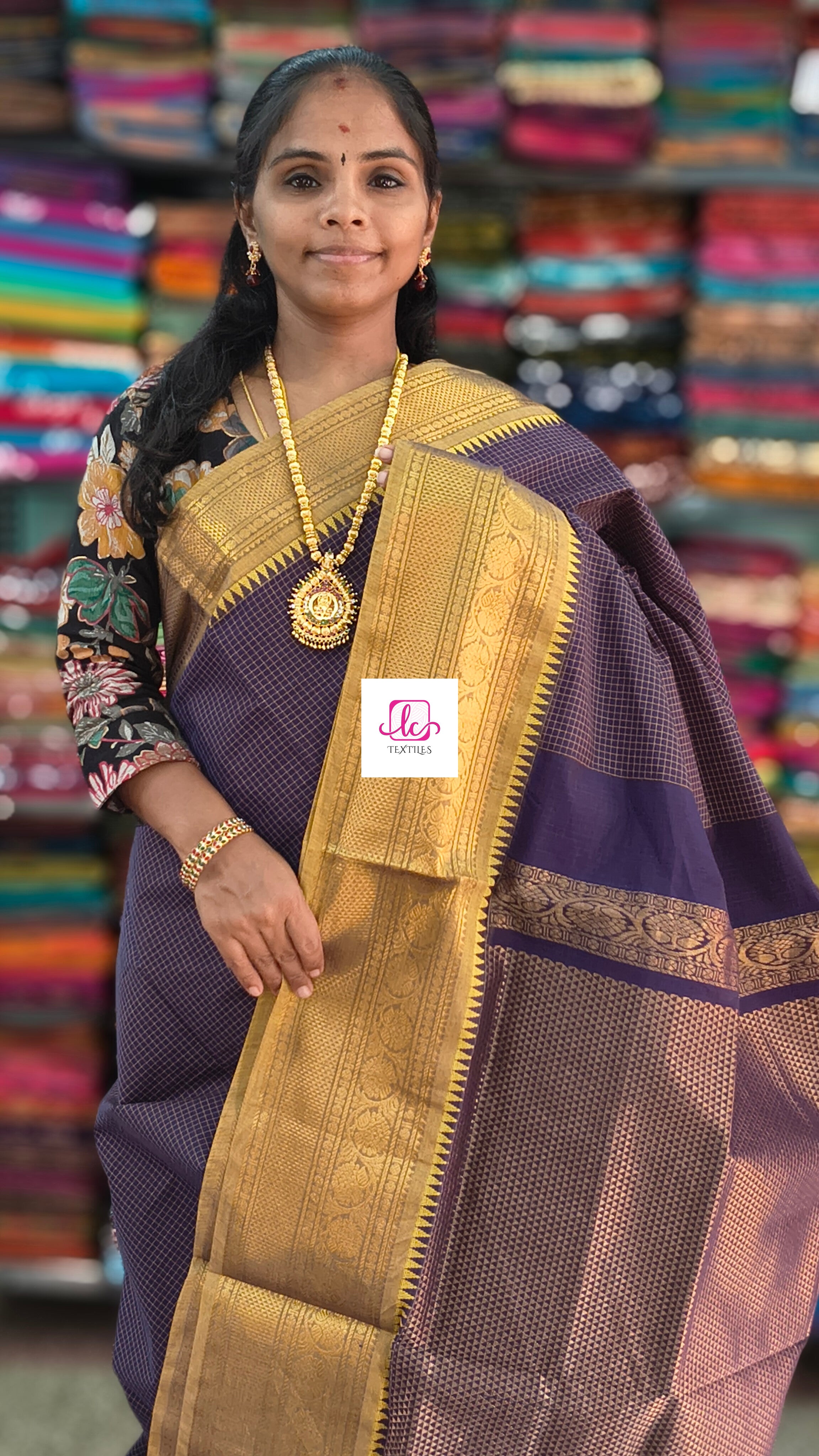Kanchi Cotton Festival Fusion Violet