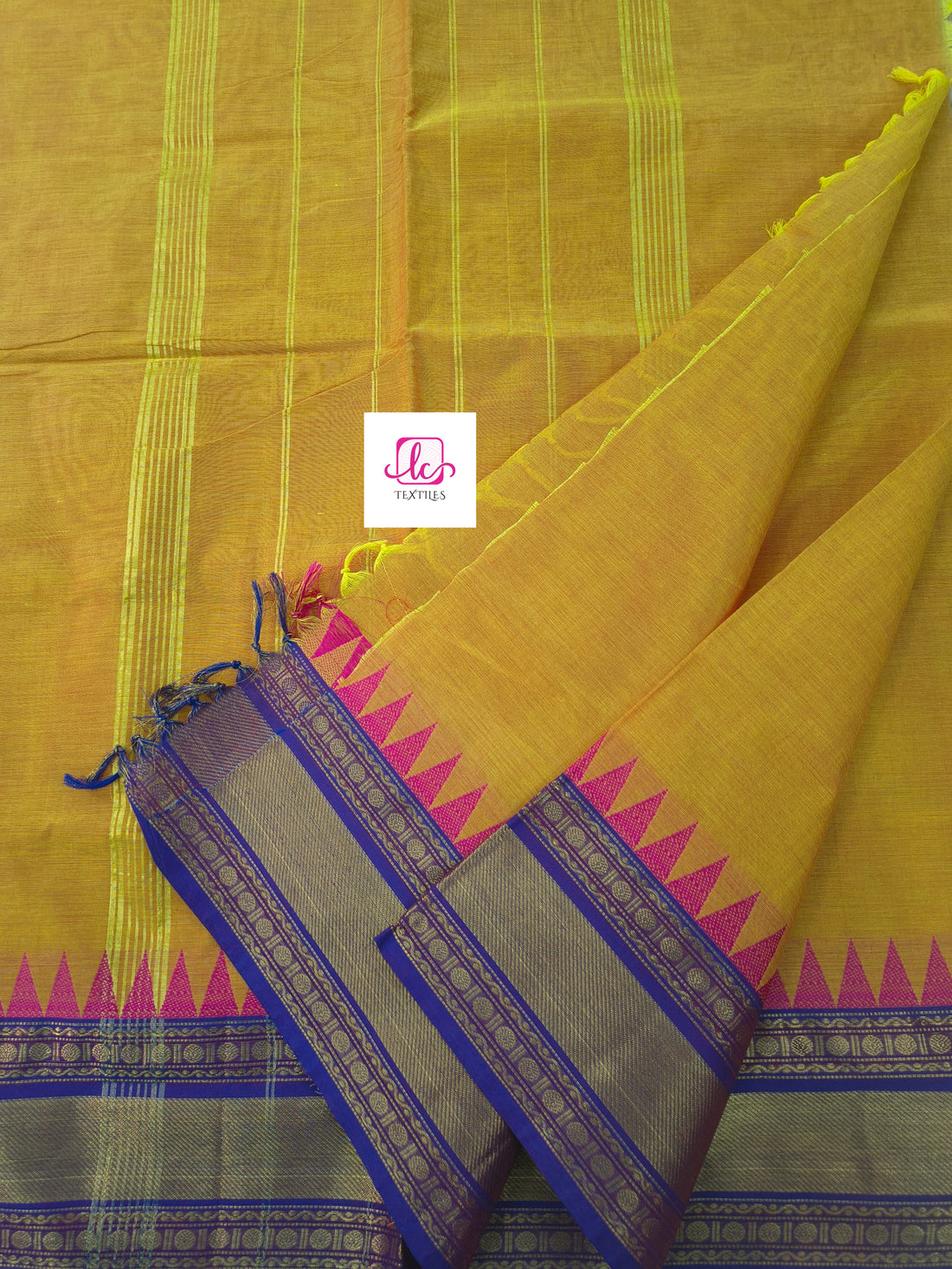Kanchi Cotton Festival Fusion Yellow