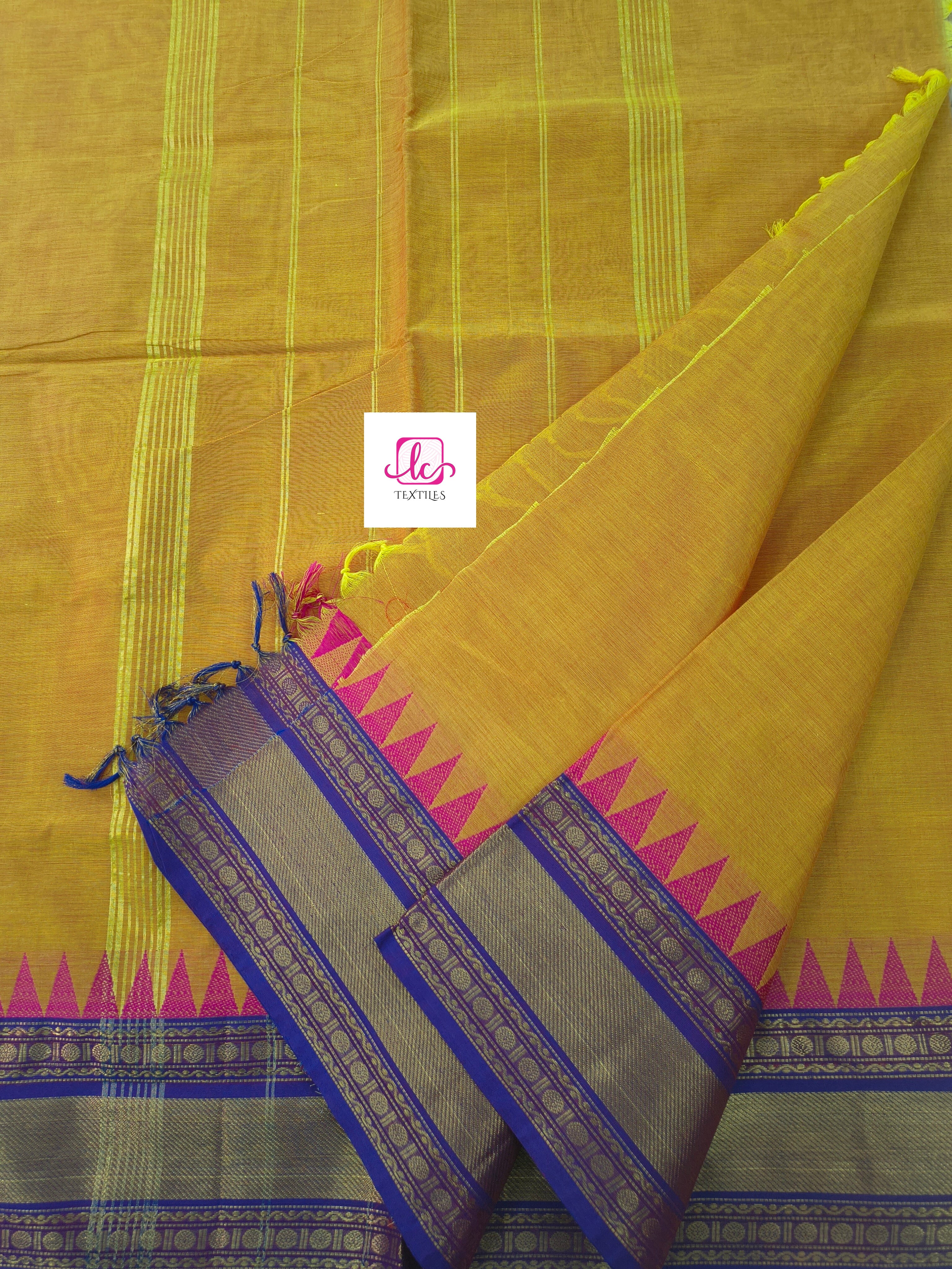 Kanchi Cotton Festival Fusion Yellow