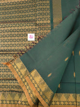 Kanchi Cotton Festival Fusion Deep Bottle green