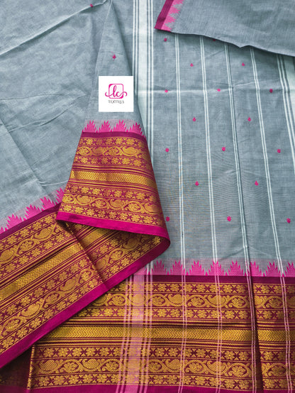 Kanchi Cotton Festival Fusion Grey