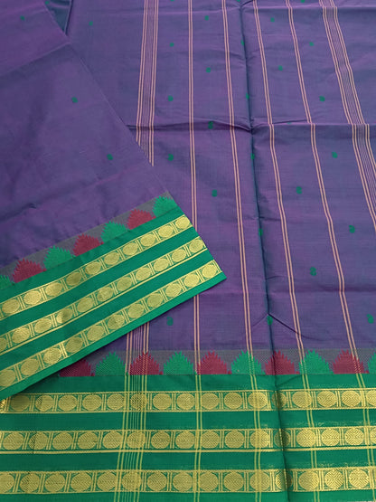 Kanchi Cotton Festival Fusion Pink Mixed Green