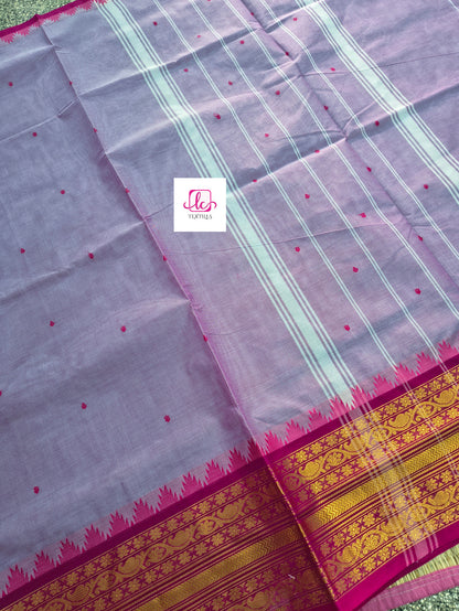Kanchi Cotton Festival Fusion Pastel pink