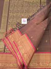 Kanchi Cotton Festival Fusion Choclate brown