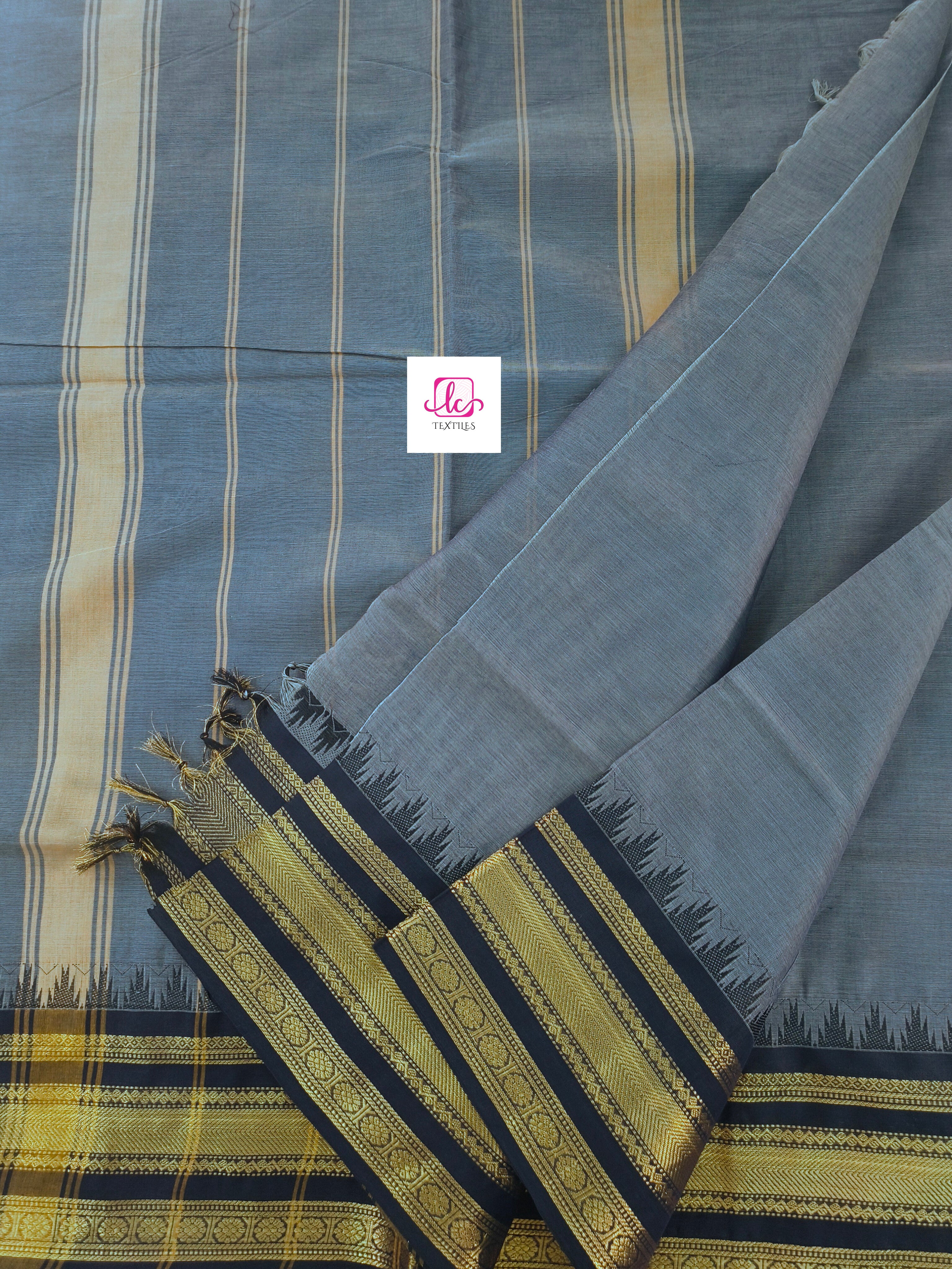 Kanchi Cotton Festival Fusion Deep grey