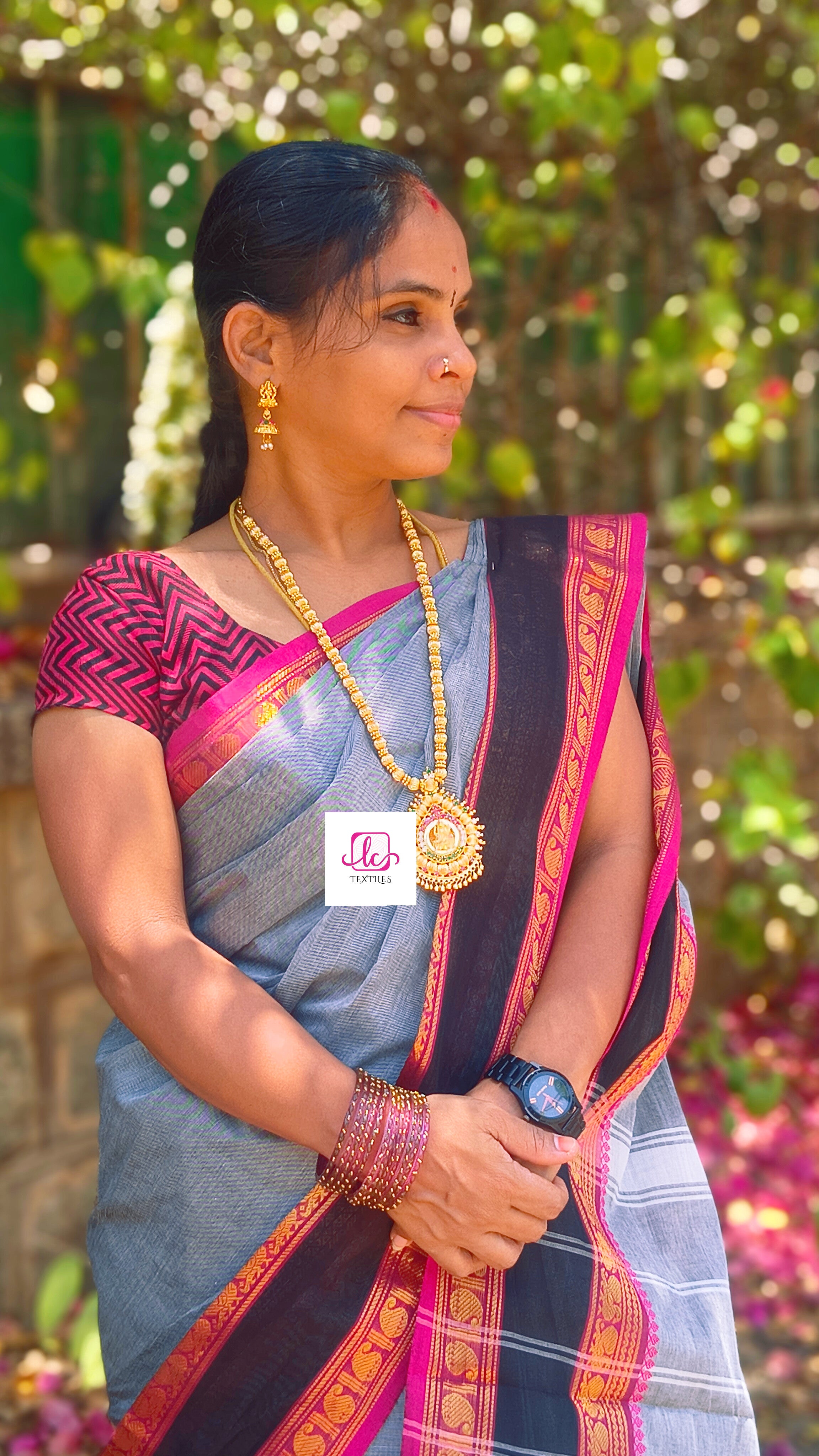 Kanchi Cotton Festival Fusion Grey