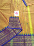 Kanchi Cotton Festival Fusion lemon yellow mixed pink dual tone