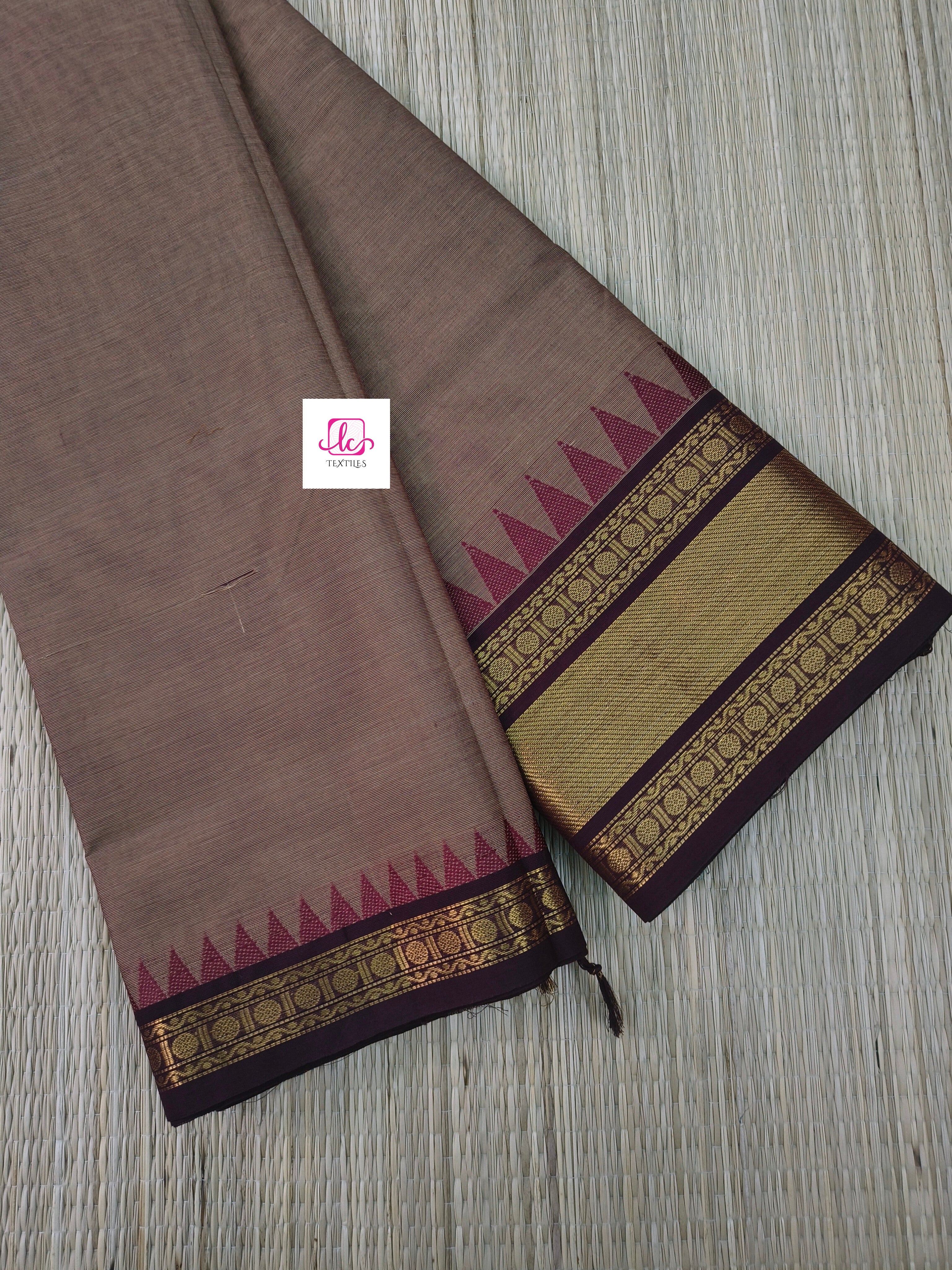 Kanchi Cotton Festival Fusion light mocha brown