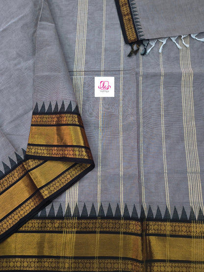 Kanchi Cotton Festival Fusion maroonish grey