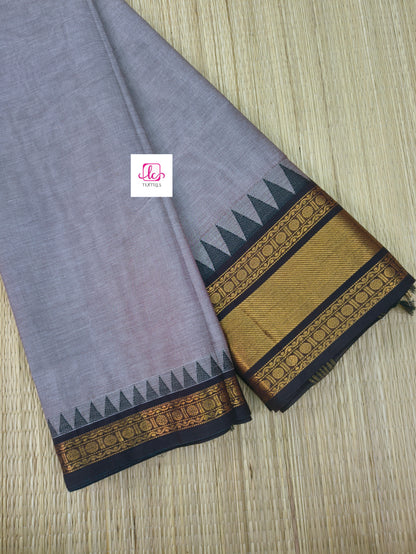 Kanchi Cotton Festival Fusion maroonish grey