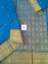 Kanchi Cotton Festival Fusion peacock blue