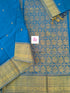 Kanchi Cotton Festival Fusion peacock blue