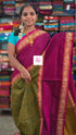 Kanchi Cotton Festival Fusion yellow mixed Navy Blue