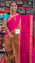 Kanchi Cotton Festival Fusion yellow mixed pink
