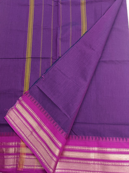 Kanchi Cotton Festival Fusion Purple