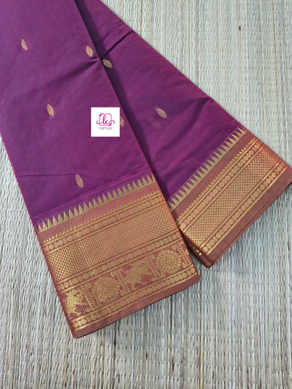 Kanchi Cotton Festival Fusion Deep mejantha pink
