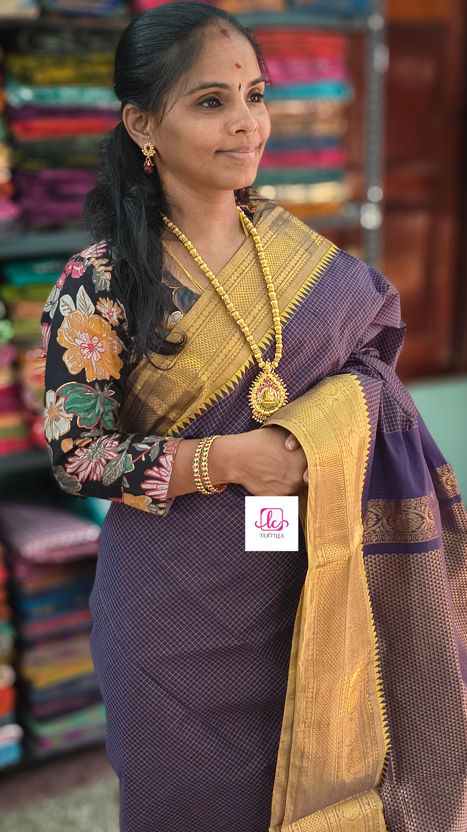 Kanchi Cotton Festival Fusion Violet