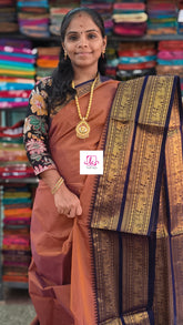 Kanchi Cotton Festival Fusion copper brown