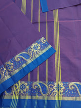 Kanchi Cotton All Day Fusion Blue mixed pink Dual tone