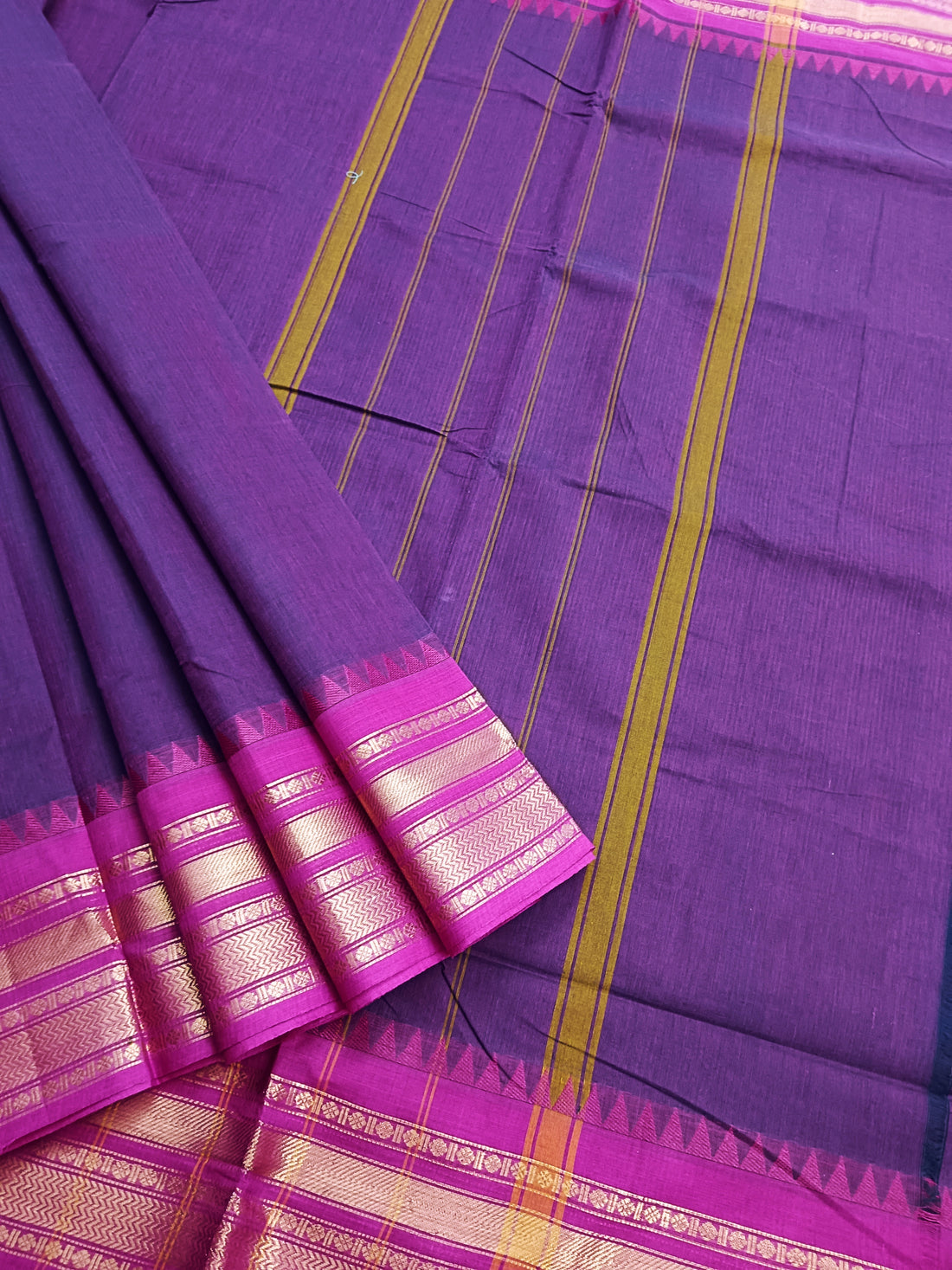 Kanchi Cotton Festival Fusion Purple