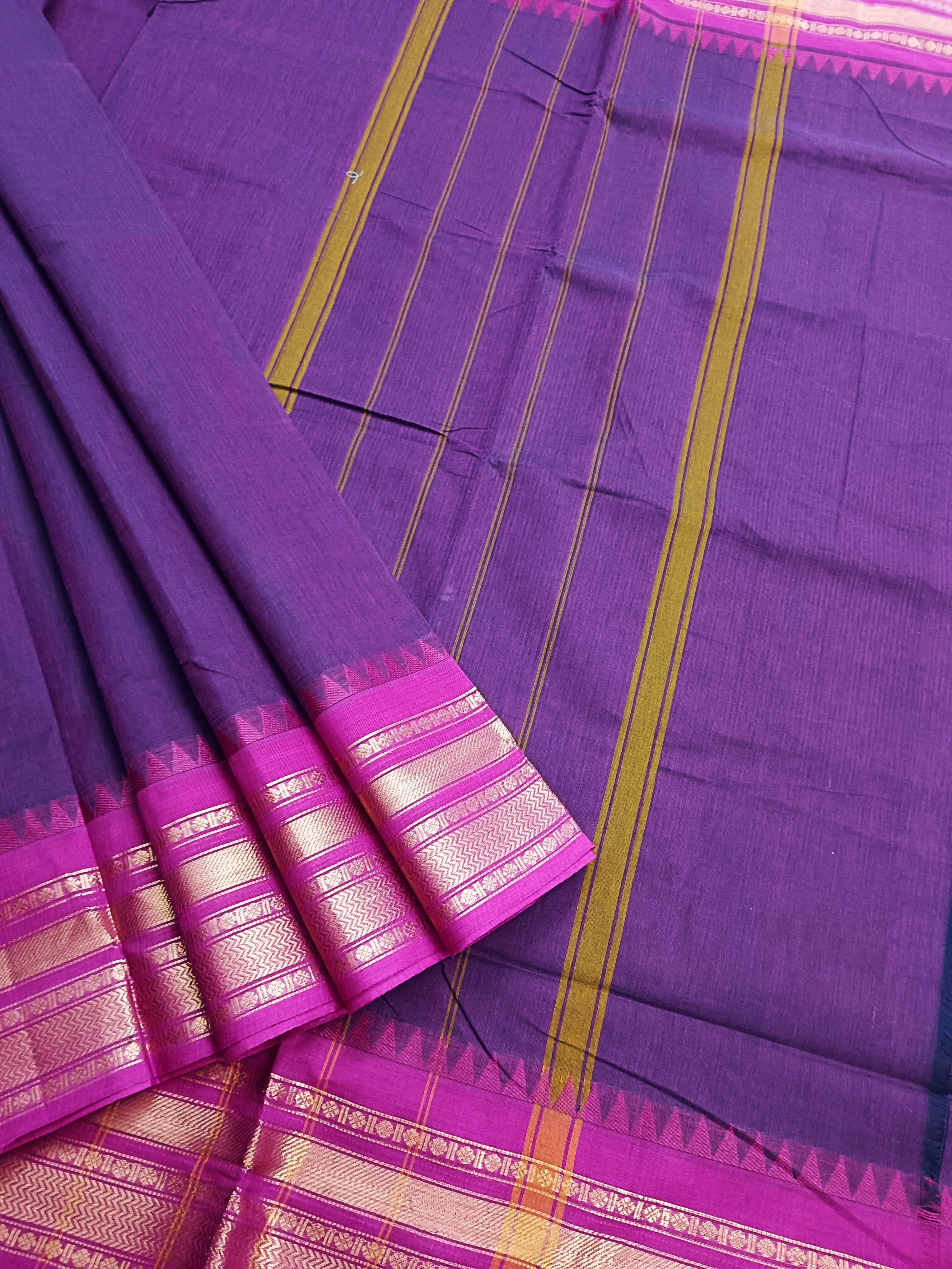 Kanchi Cotton Festival Fusion Purple