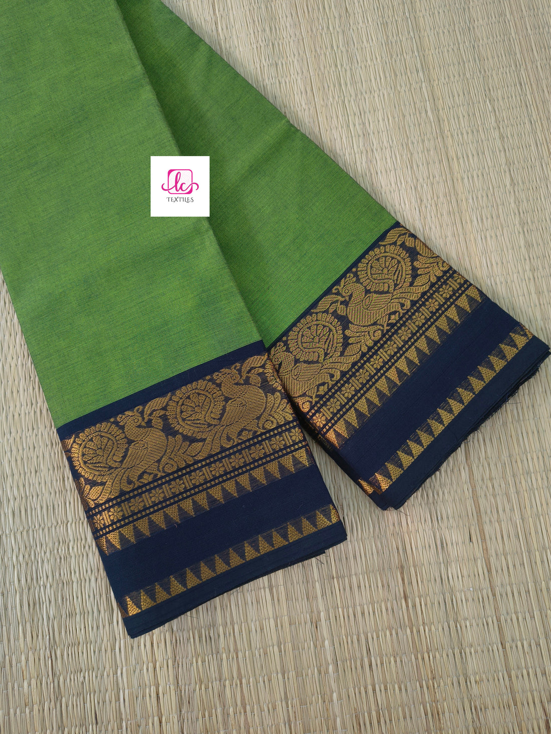 Kanchi Cotton dual tone green