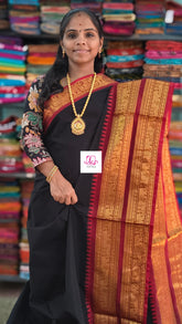 Kanchi Cotton Festival Fusion black