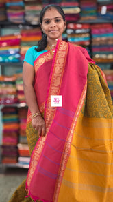 Kanchi Cotton Festival Fusion yellow