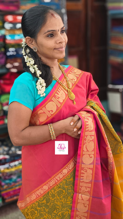 Kanchi Cotton Festival Fusion yellow