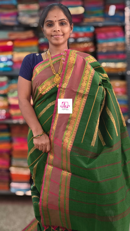 Kanchi Cotton Festival Fusion Green