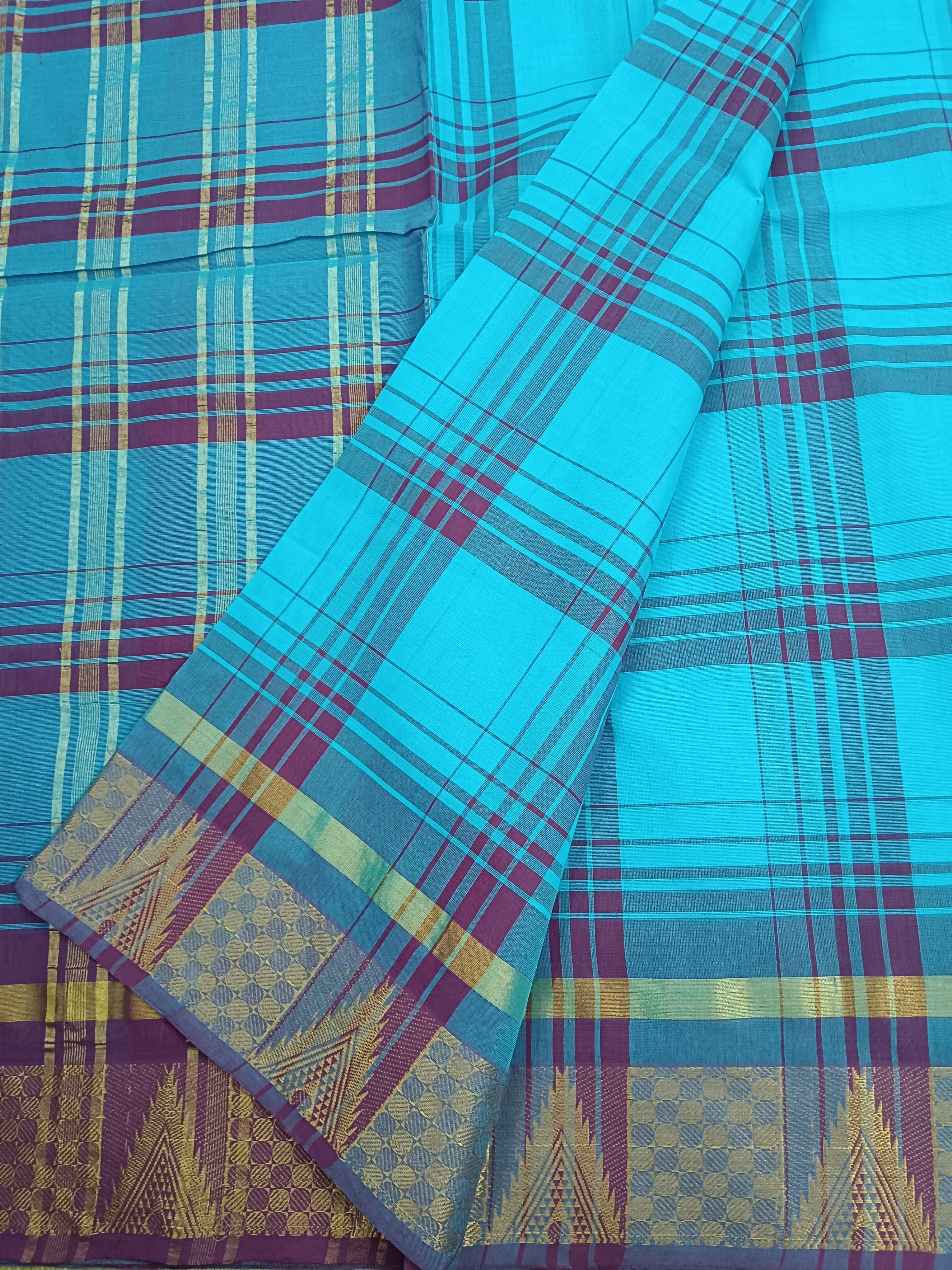 Kandangi Checks Blue