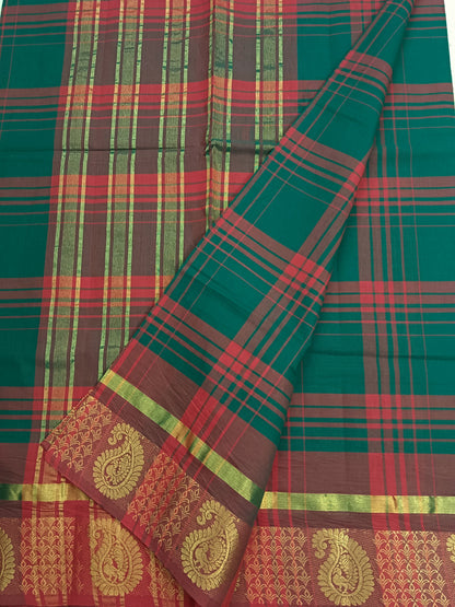 Kandangi Checks Green with Red
