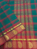 Kandangi Checks- Green with Red- KC35