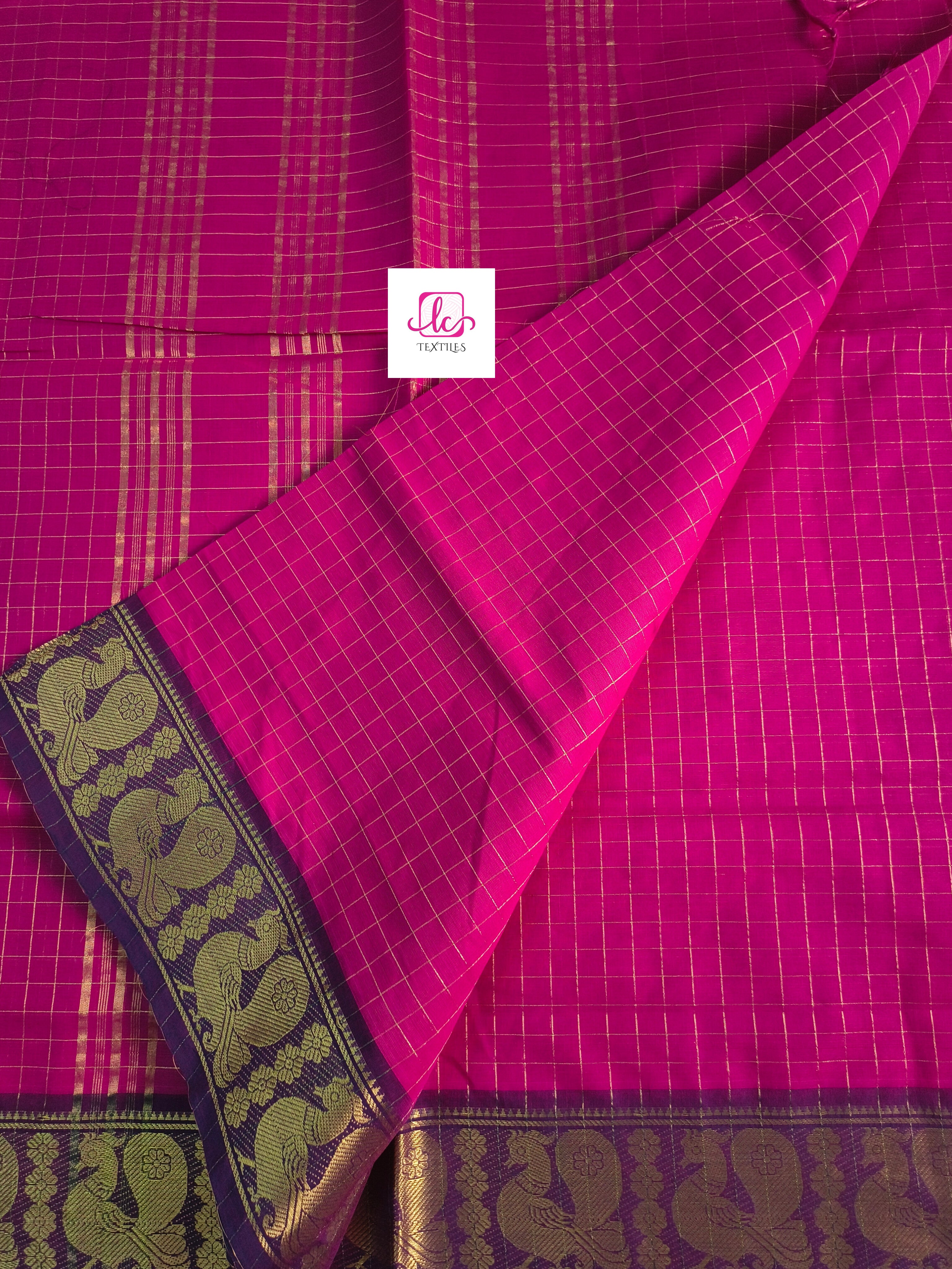 Kandangi Checks pink