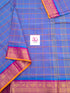 Kandangi Checks Blue mixed pink