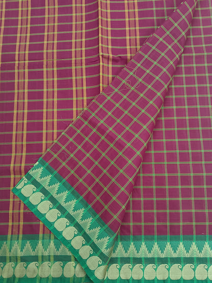 Kandangi Checks Maroonish Red
