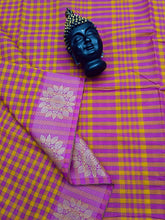 Kandangi Checks Yellow With Rose